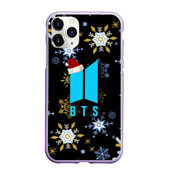 Чехол iPhone 11 Pro матовый BTS new year, цвет: 3D-светло-сиреневый