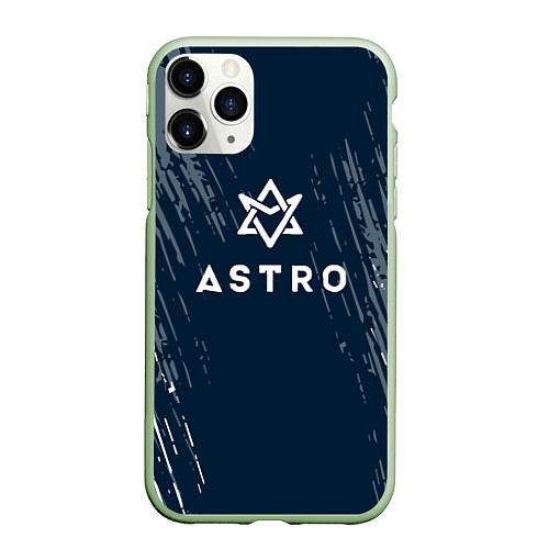 Чехол iPhone 11 Pro матовый Astro - краска / 3D-Салатовый – фото 1