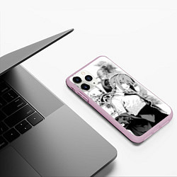 Чехол iPhone 11 Pro матовый Макима - Демон контроля - Человек-бензопила, цвет: 3D-розовый — фото 2