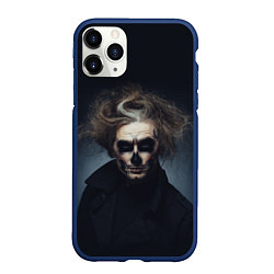 Чехол iPhone 11 Pro матовый Темный демон, цвет: 3D-тёмно-синий