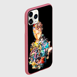 Чехол iPhone 11 Pro матовый Все арки - One Punch Man, цвет: 3D-малиновый — фото 2