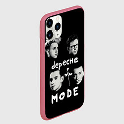 Чехол iPhone 11 Pro матовый Depeche Mode portrait, цвет: 3D-малиновый — фото 2