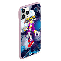 Чехол iPhone 11 Pro матовый Sonic - ласточка Вейв - Free riders - pattern, цвет: 3D-розовый — фото 2