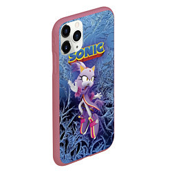 Чехол iPhone 11 Pro матовый Blaze the Cat - Mario & Sonic Rio 2016 Olimpic Gam, цвет: 3D-малиновый — фото 2