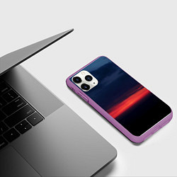 Чехол iPhone 11 Pro матовый Кавказская заря, цвет: 3D-фиолетовый — фото 2