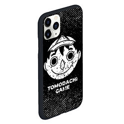 Чехол iPhone 11 Pro матовый Tomodachi Game с потертостями на темном фоне, цвет: 3D-черный — фото 2