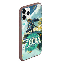 Чехол iPhone 11 Pro матовый The Legend of Zelda: Tears of the Kingdom Линк, цвет: 3D-коричневый — фото 2