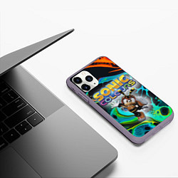 Чехол iPhone 11 Pro матовый Charmy Bee - Sonic - Video game, цвет: 3D-серый — фото 2