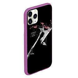 Чехол iPhone 11 Pro матовый Empathy - is not weak, цвет: 3D-фиолетовый — фото 2