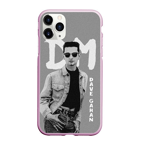 Чехол iPhone 11 Pro матовый Dave Gahan - Depeche Mode / 3D-Розовый – фото 1