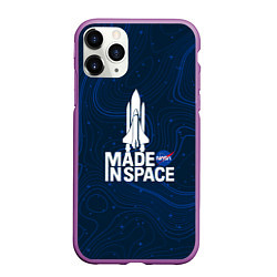 Чехол iPhone 11 Pro матовый Nasa звёзды, цвет: 3D-фиолетовый