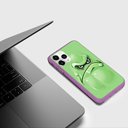 Чехол iPhone 11 Pro матовый Plants vs Zombies Кабачок, цвет: 3D-фиолетовый — фото 2