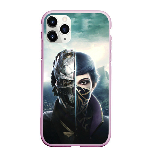 Чехол iPhone 11 Pro матовый Dishonored - Эмили Колдуин / 3D-Розовый – фото 1