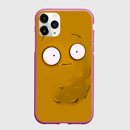 Чехол iPhone 11 Pro матовый Plants vs Zombies Орешек / 3D-Малиновый – фото 1