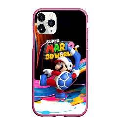 Чехол iPhone 11 Pro матовый Super Mario 3D World - Boomerang