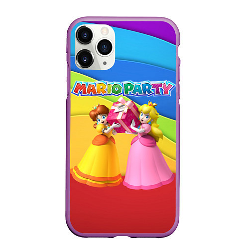 Чехол iPhone 11 Pro матовый Mario Party - Nintendo / 3D-Фиолетовый – фото 1