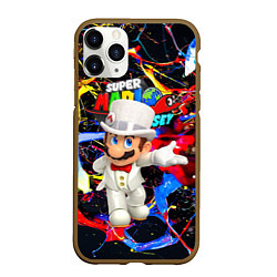 Чехол iPhone 11 Pro матовый Super Mario Odyssey - Nintendo - видеоигра, цвет: 3D-коричневый