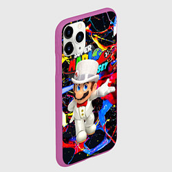 Чехол iPhone 11 Pro матовый Super Mario Odyssey - Nintendo - видеоигра, цвет: 3D-фиолетовый — фото 2