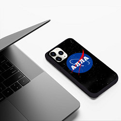 Чехол iPhone 11 Pro матовый Алла Наса космос, цвет: 3D-черный — фото 2