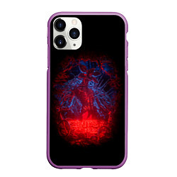 Чехол iPhone 11 Pro матовый Stranger Things - monster