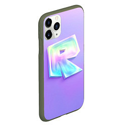 Чехол iPhone 11 Pro матовый Roblox gradient, цвет: 3D-темно-зеленый — фото 2