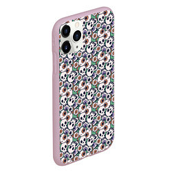 Чехол iPhone 11 Pro матовый Череп и глаз, цвет: 3D-розовый — фото 2