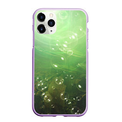 Чехол iPhone 11 Pro матовый Морские глубины с рыбой