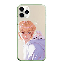 Чехол iPhone 11 Pro матовый SKZOO Felix Jinniret Leebit, цвет: 3D-салатовый