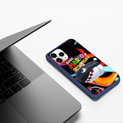 Чехол iPhone 11 Pro матовый Cat Bullet Bill - Super mario 3D World - Nintendo, цвет: 3D-тёмно-синий — фото 2
