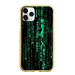 Чехол iPhone 11 Pro матовый Программное кодирование, цвет: 3D-желтый