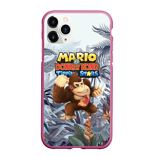 Чехол iPhone 11 Pro матовый Mario Donkey Kong - Nintendo - Gorilla / 3D-Малиновый – фото 1