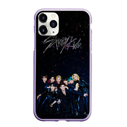 Чехол iPhone 11 Pro матовый Stray Kids boy band, цвет: 3D-светло-сиреневый