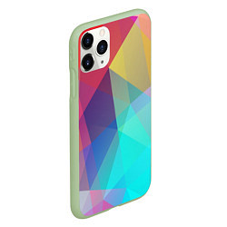 Чехол iPhone 11 Pro матовый Нежный разноцветный фон, цвет: 3D-салатовый — фото 2