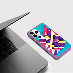Чехол iPhone 11 Pro матовый Просто красивый фон, цвет: 3D-фиолетовый — фото 2