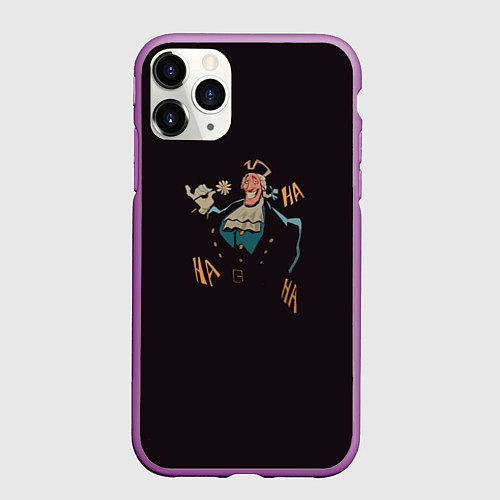 Чехол iPhone 11 Pro матовый Остров сокровищ Доктор Ливси / 3D-Фиолетовый – фото 1