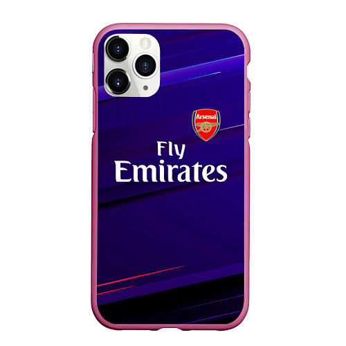 Чехол iPhone 11 Pro матовый Arsenal Абстракция / 3D-Малиновый – фото 1