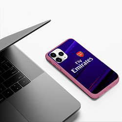 Чехол iPhone 11 Pro матовый Arsenal Абстракция, цвет: 3D-малиновый — фото 2