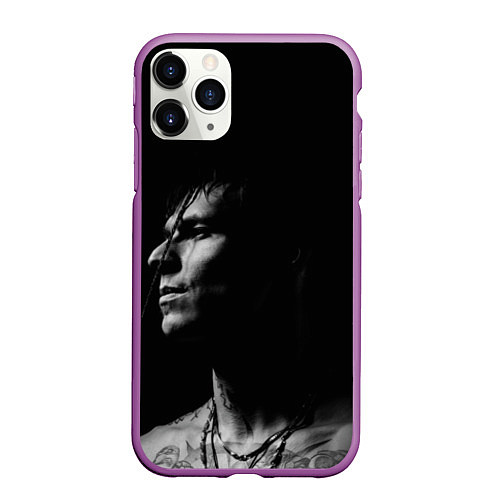Чехол iPhone 11 Pro матовый Нилетто-профиль / 3D-Фиолетовый – фото 1