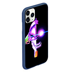 Чехол iPhone 11 Pro матовый Evangelion neon, цвет: 3D-тёмно-синий — фото 2