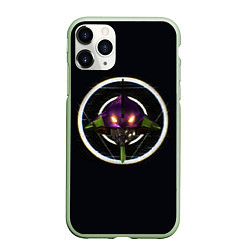 Чехол iPhone 11 Pro матовый Evangelion grunge