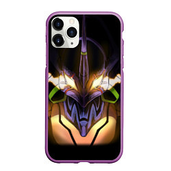 Чехол iPhone 11 Pro матовый Eva 01: Evangelion, цвет: 3D-фиолетовый