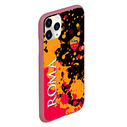 Чехол iPhone 11 Pro матовый Roma Краска, цвет: 3D-малиновый — фото 2