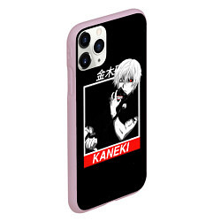 Чехол iPhone 11 Pro матовый Tokyo Ghoul - Kaneki Ken, цвет: 3D-розовый — фото 2