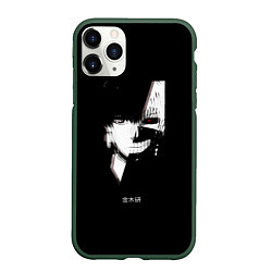 Чехол iPhone 11 Pro матовый Tokyo Ghoul Kaneki Ken glitch