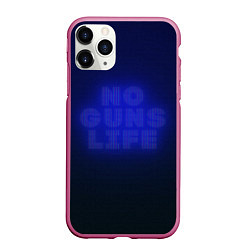 Чехол iPhone 11 Pro матовый No guns life tv, цвет: 3D-малиновый