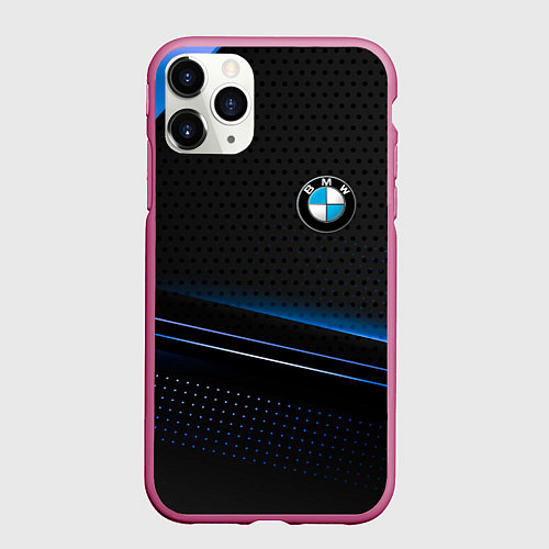 Чехол iPhone 11 Pro матовый Bmw abstraction / 3D-Малиновый – фото 1