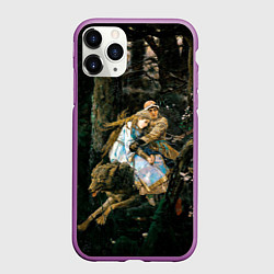Чехол iPhone 11 Pro матовый Васнецов Иван царевич на Сером Волке, цвет: 3D-фиолетовый