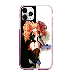 Чехол iPhone 11 Pro матовый Джунко Эношима - Danganronpa, цвет: 3D-розовый
