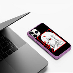 Чехол iPhone 11 Pro матовый Darling in the Franxx: 02, цвет: 3D-фиолетовый — фото 2