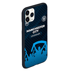 Чехол iPhone 11 Pro матовый Manchester City legendary форма фанатов, цвет: 3D-черный — фото 2